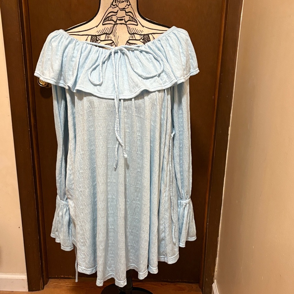 Free People Beach Light Blue Swimsuit Cover Up NWOT